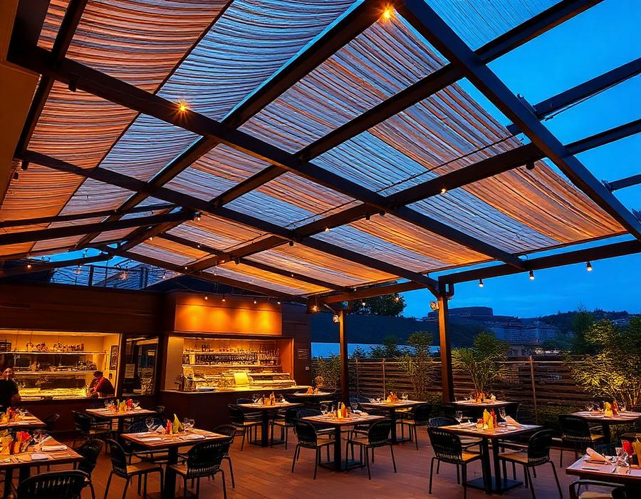 Techo Retráctil Restaurante